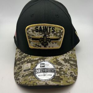 New Orleans Saints New Era 2021 Salute To Service 39THIRTY Flex Hat-Camo M/L-NWT